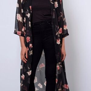 Ivy + Main Sheer Floral Duster